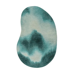 Louis de Poortere Meditation Collection Aquarelle Watercolor Area Rug Artful Organic Accent for Living Rooms Storms 7'9 x 11'2 120031