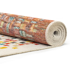 Louis de Poortere Gallery Collection Cubik Abstract Grid Area Rug for Modern Living Rooms and Office Spaces United 5'7 x 7'10 119880