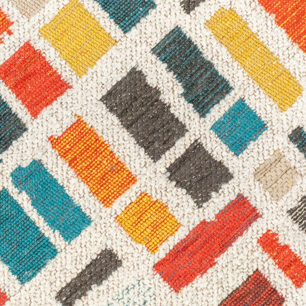 Louis de Poortere Gallery Collection Cubik Abstract Grid Area Rug for Modern Living Rooms and Office Spaces United 5'7 x 7'10 119880