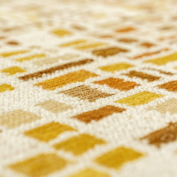 Louis de Poortere Gallery Collection Cubik Abstract Grid Area Rug for Modern Living Rooms and Office Spaces Noon 4'7 x 6'7 119888
