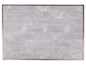 Lexington Artistica Home Zephyr Rectangular Cocktail Table With Unique Onyx Top And Elegant Iron Base For Stylish Living Spaces Gray Wood 2097-945