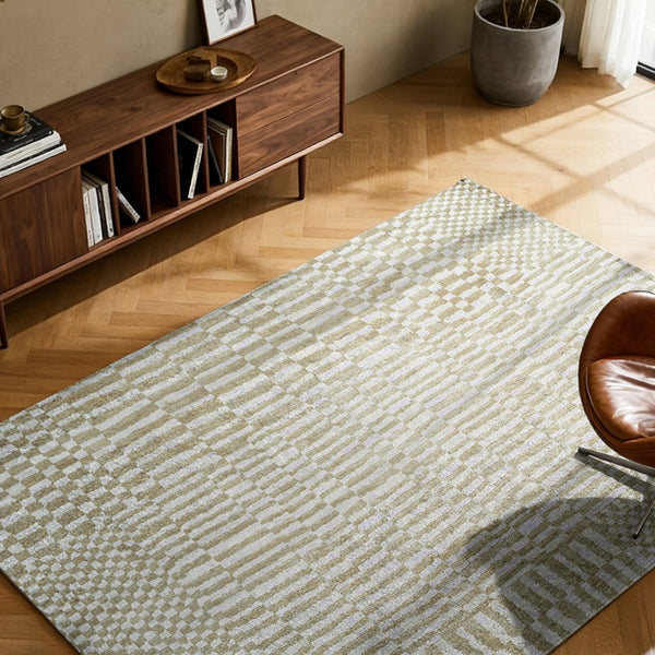 Louis de Poortere Structures Berber Inspired Area Rug Handwoven Geometric Pattern for Modern Living Spaces Caravan 7'10 x 7'10 119836