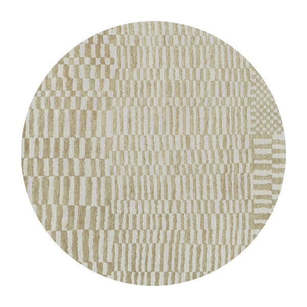 Louis de Poortere Structures Berber Inspired Area Rug Handwoven Geometric Pattern for Modern Living Spaces Caravan 7'10 x 7'10 119836