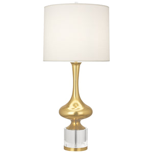 Robert Abbey Jeannie Table Lamp Modern Brass Finish w/ Clear Crystal Accent Unlisted