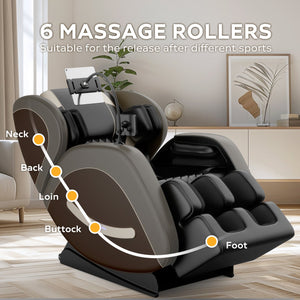 English Elm Massage Chair Recliner - Zero Gravity Full Body Air Pressure System For Ultimate Relaxation 2024 W1875P224687