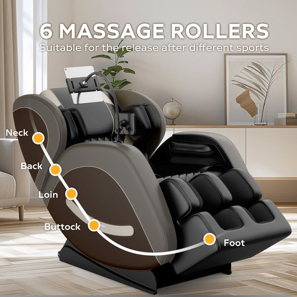 English Elm Massage Chair Recliner - Zero Gravity Full Body Air Pressure System For Ultimate Relaxation 2024 W1875P224687