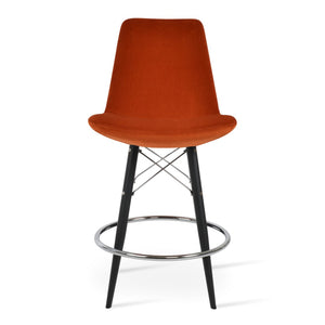 Soho Concept Eiffel Mw Barstools & Counterstools In Luxurious Fabrics - 10-year Guarantee, Modern Design & Comfort Black,Orange  Soho-concept-dining-chair-10155