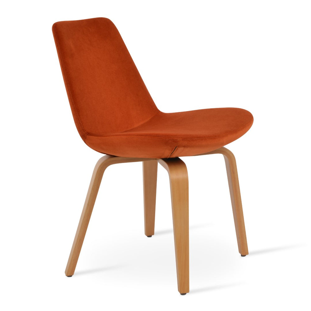 Soho Concept Eiffel Plywood Armchair Dining Chair With Premium Fabrics, 10-year Warranty & Stylish Design Options Natural,Orange  Soho-concept-dining-chair-00007