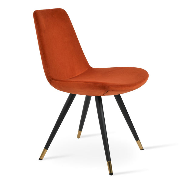 Soho Concept Eiffel Star Chair - Stylish Dining Chair In Boucle, Velvet & Nubuck Fabrics With 10-year Guarantee! Black,Gold,Orange  Soho-concept-dining-chair-00011