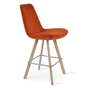 Soho Concept Eiffel Sword Barstools & Counterstools - Stylish Swivel Design With Premium Fabric & 10-year Warranty Natural,Orange  Soho-concept-dining-chair-10157
