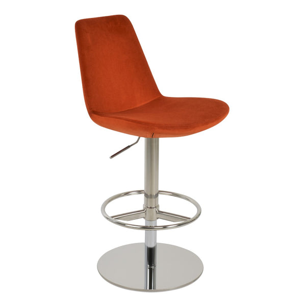 Soho Concept Eiffel Piston Barstools & Counterstools In Turquoise – Stylish Design With 10-year Fabric Guarantee! Orange  Soho-concept-dining-chair-10152