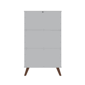 Manhattan Comfort Hampton Mid-Century Modern Shoe Closet White 20PMC1