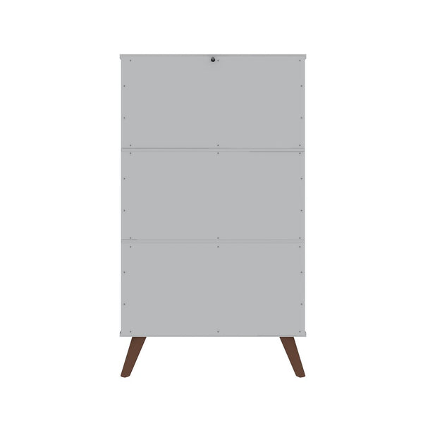 Manhattan Comfort Hampton Mid-Century Modern Shoe Closet White 20PMC1