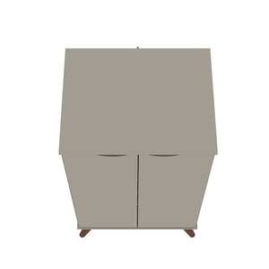 Manhattan Comfort Hampton Mid-Century Modern Shoe Closet Off White 20PMC6