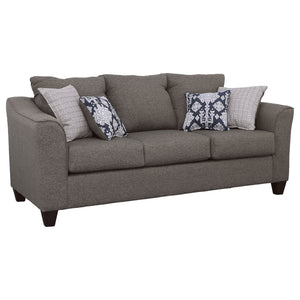 English Elm Creston Grey 3-Piece Living Room Set - Stylish Sofa, Loveseat & Accent Chair For Modern Comfort B062S01148