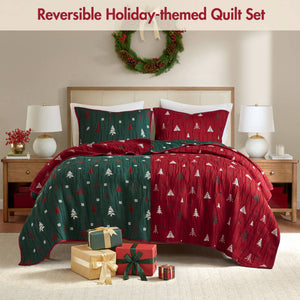English Elm 3-Piece Queen Coverlet Set Matelassé Elegance with Two Shams — Soft Polyester-Rayon Texture, Durable Comfort Red 16.34 L x 14.57 W x 7.68 H B035P381283