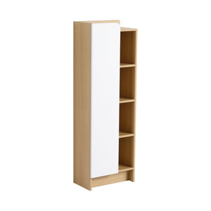 English Elm 16" Slim Wall Mounted Bathroom Cabinet Plywood Open Shelves Scandinavian Storage W3450P440620