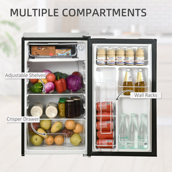 English Elm Homcom Compact Upright Freezer 1.1 Cu Ft with Reversible Door for Dorm or Office W2225P173904