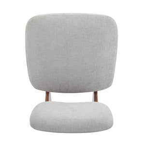 English Elm Christopher Knight Home® - [Set of 2] Modern Lounge Chair with Polyester Upholstery and Solid Wood Base — Minimalist Comfort for Home Gray,Walnut N767P241702L
