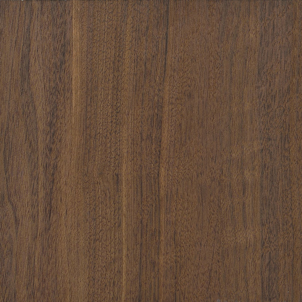 English Elm Rodger Walnut 3-Shelf Cabinet Bookcase with Slatted Doors, Open Back Accent Storage for Home Office_x000D_ B062P378335