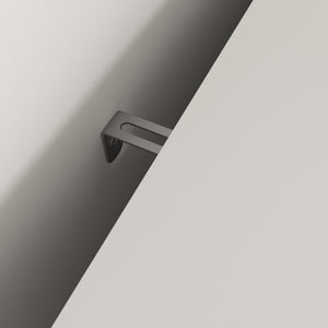 English Elm MDF Painted Storage Cabinet with Glass Doors, Drawer & Open Shelves, White Modern Buffet for Home W409P171460