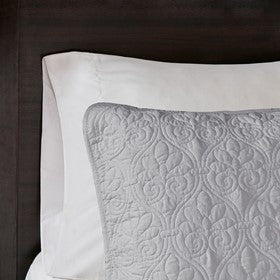 English Elm Reversible Madison Park Quebec Quilt Set Full/Queen - Cottage-Stitched, Prewashed Cotton Fill, Antimicrobial Freshness B03597389