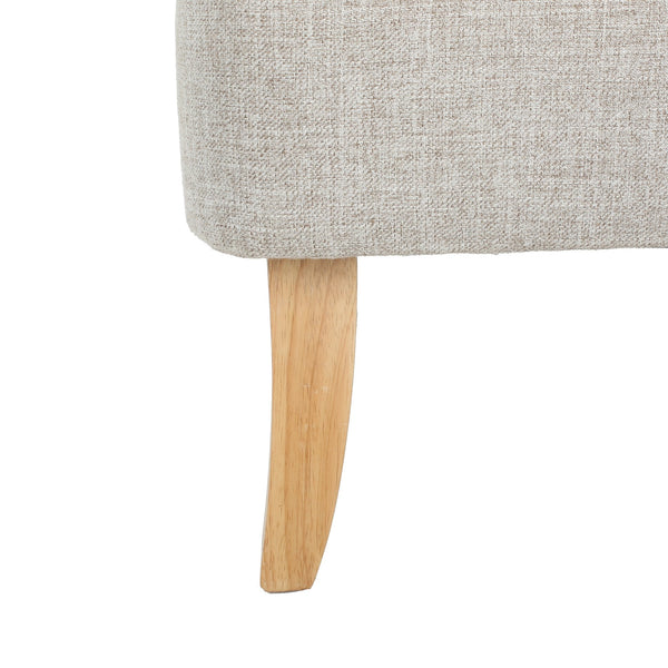 English Elm Christopher Knight Home® - LOVESEAT Mid-Century Modern Beige Fabric Sofa with Wood Legs, High-Density Foam Comfort, 49.25" W 60868.00BTWD