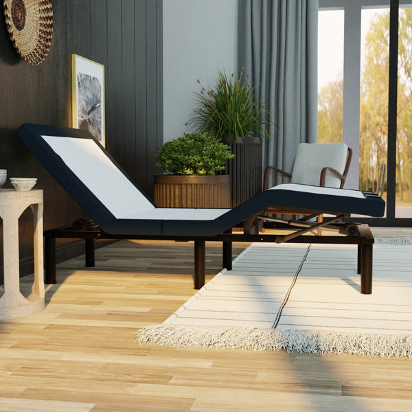 English Elm Model 3 Twin Long Adjustable Base Zero Clearance Floor Flush with Wireless Remote B180P172079