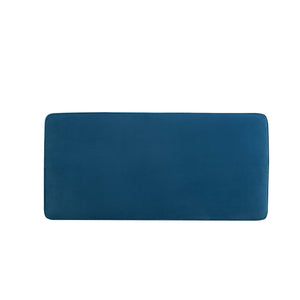 English Elm Abigail Mid-Century Modern Velvet Upholstered Bench In Rich Blue - Stylish & Ready To Use! B365P398207