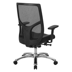 OSP Home Furnishings Progrid Ergonomic Drafting Chair with Breathable Mesh and Adjustable Lumbar Back Support 99653-30