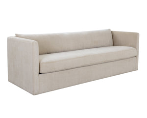 Sunpan Leander Sofa: Luxurious Comfort with Modern Design, Ample Padding, and Elegant Curves for Your Home Danny Cream