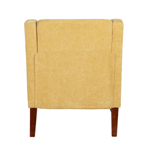 Crestview Collection Modern Indigo Accent Chair - Stylish Comfort For Your Living Room With Sturdy Legs And Plush Cushion Yellow Polyester Evfzr4351mst