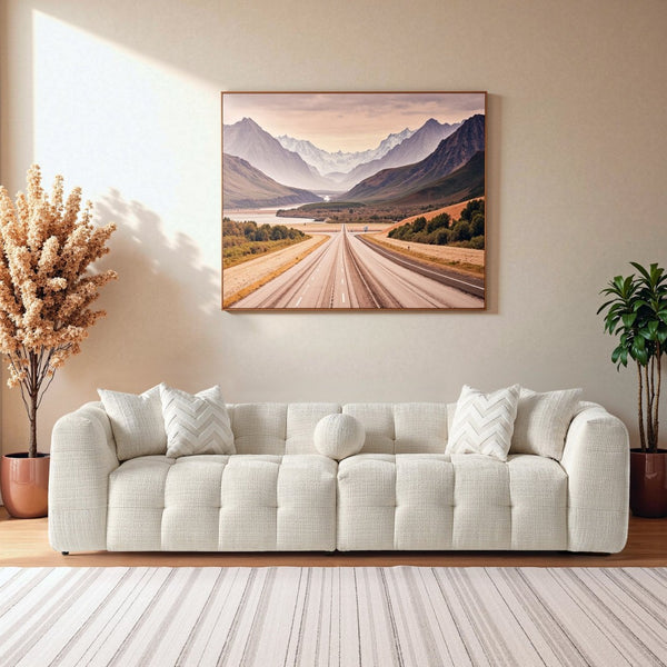 English Elm Alana Biscuit Tufted Chenille Modular Sectional with Configurable Living Room Layout B183S00221