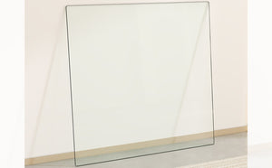 English Elm Only Square Tempered Glass Table Top Heat Resistant Clear Surface for Dining W1151P209992