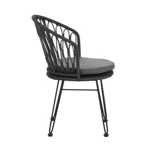 English Elm 9 Piece Outdoor Wicker Dining Set Seats 8 with Iron Frame Pe Rattan Patio Table N762S000016AAE