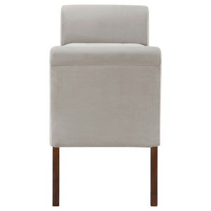 English Elm Pasley Velvet Button Tufted Rolled Arm Lift Top Storage Bench for Bedroom Entryway Beige B062P441161