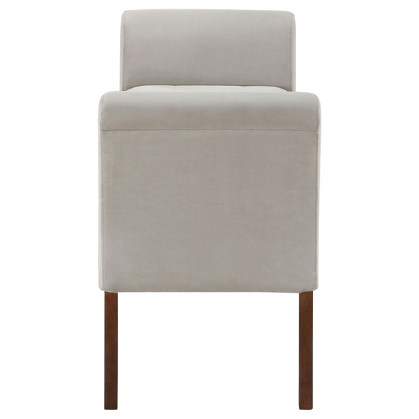 English Elm Pasley Velvet Button Tufted Rolled Arm Lift Top Storage Bench for Bedroom Entryway Beige B062P441161