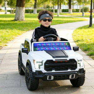 English Elm 12v Kids Ride-on Toy Car with Parental Remote Shock Absorbing Safe Slow Start White W1760P426780