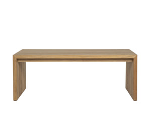 Sunpan Viga Coffee Table - Elegant Teak Wood Design for Modern Outdoor Spaces, Durable and Stylish Solution Natural