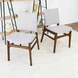 English Elm Ashcroft Furniture - Gusto Fabric Dining Chair In Light Gray (Set Of 2)