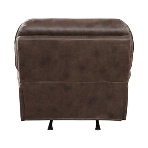 English Elm Plush Microfiber 3 Piece Reclining Sofa Set with Console Storage for Family Rooms Brown B011S01290