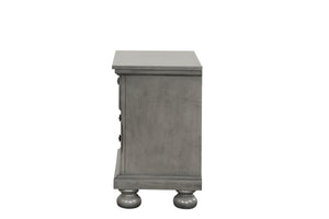 English Elm Meade Chic Nightstand with Felt-Lined Top Drawer, Full-Extension Storage, Durable Wood Veneer Finish Gray 30 L x 32.8 W x 21.5 H B078P301545