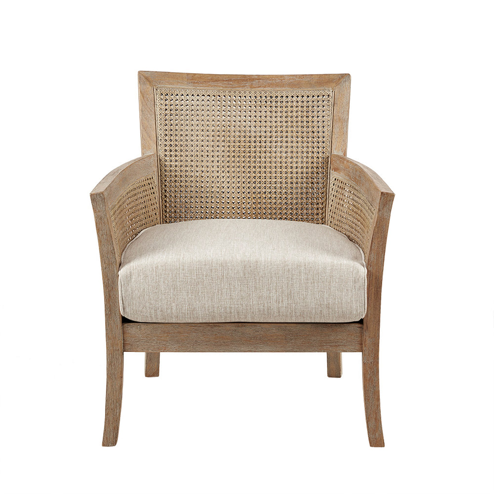 JLA Home Madison Park - Cane Madison Park Diedra Armchair — Reclaimed Cane Back & Sides, Plush High-Density Foam Seat, Chic Accent MP100-0386