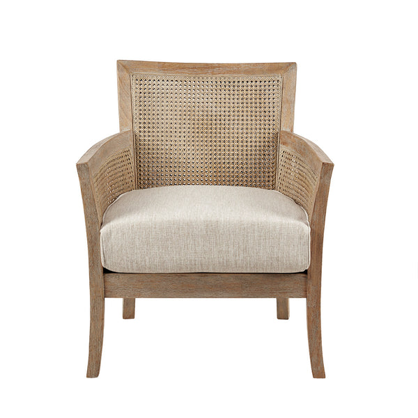JLA Home Madison Park - Cane Madison Park Diedra Armchair — Reclaimed Cane Back & Sides, Plush High-Density Foam Seat, Chic Accent MP100-0386