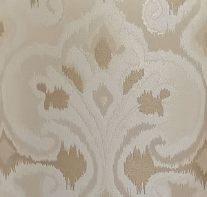 English Elm Ivory Sculptural Floral Dining Side Chair Set of 2 with Tufted Upholstery, Gold Accents, Luxe Comfort Ivory B062P215494