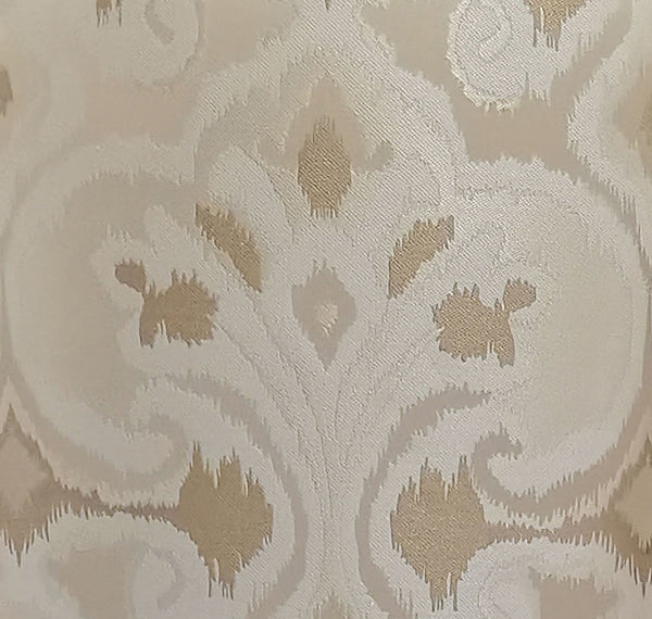 English Elm Ivory Sculptural Floral Dining Side Chair Set of 2 with Tufted Upholstery, Gold Accents, Luxe Comfort Ivory B062P215494