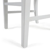 Christopher Knight Home® - Noble House - Roshan Farmhouse White Finish Acacia Wood Dining Chairs