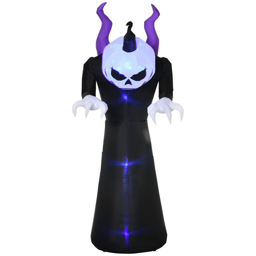 English Elm Halloween Skeleton Reaper Inflatable Yard Decor with Led Lighting Waterproof Lawn Display T3971P382674