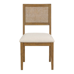 OSP Home Furnishings Alaina Cane Back Dining Chair  - Set of 2 Linen