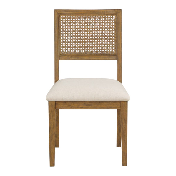 OSP Home Furnishings Alaina Cane Back Dining Chair  - Set of 2 Linen